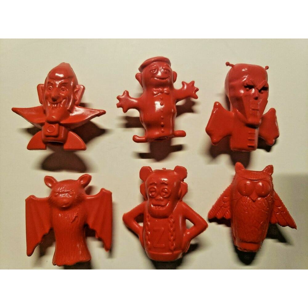 Vintage Boo Berry Count Chocula Frankenberry Pencil Toppers General Mills Red 94
